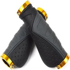 알루미늄 합금 자전거 핸들 바 그립 라이딩 바이스 장비 산악 바 액세서리, 16 Gray-Yellow, 1개