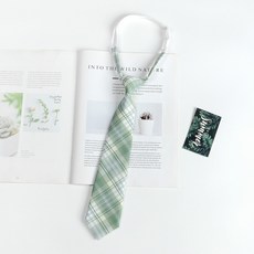 日系學生制服領帶 學生制服配飾格格紋領結 男女適用校服搭配配件 襯衫小物 #A4905雪松 #默認尺寸