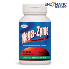 Enzymatic Therapy Mega-Zyme系統性酵素補充錠, 200顆, 1罐