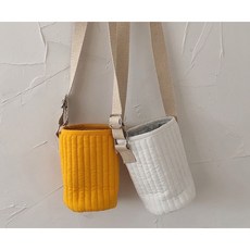 일이이사 보온보냉 물병 텀블러 가방, 그레이, 1개