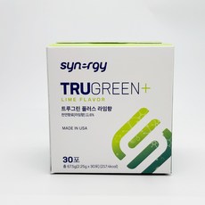 시너지 트루그린 플러스 라임향 2.25g X 30포 건강음료, 1개, 67.5g