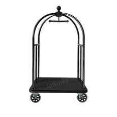 카트 벨보이 트롤리 룸서비스 수하물 짐 운반기 웨건, 블랙