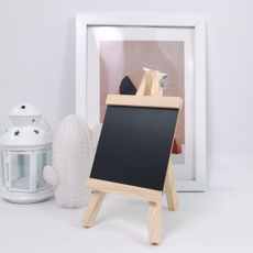 칠판 데스크 스탠드 인테리어 인테리어 칠판 매장용 가정용 우드 각도 휴대용 메뉴판 안내판 탁상용 전시용