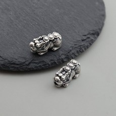 비즈톡 [SVP-08-07]순은펜던트 실버999 복 돈을 물어오는 금괴비휴 18mm 엔틱
