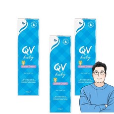 QV 큐브이 베이비 배리어 크림, 3세트, 125g