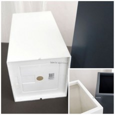고강도 플라스틱 사각 화분 30x57cm 테라스 원예용품, CHAM5063320, 1개, 그레이