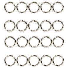오픈형오링 열쇠고리 키링, 내경11mm, 20개, 실버