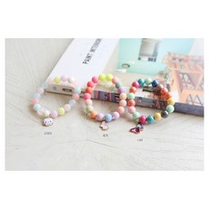 여아 구슬팔찌 토끼 고양이 키즈 아동팔찌