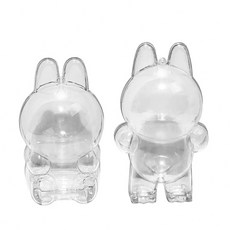 Labubu娃娃專用透明展示盒 一代二代適用, 站立, 1個