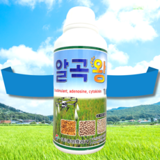벼영양제 수도작비료 수도작영양제 벼수정촉진 등숙률향상 미질향상 이삭 보리 귀리 콩 밀 녹두 드론 액상 비료 알곡왕, 알곡왕1L, 1개, 1L