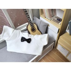 팝마트 라부부 마카롱 하이라이트 인형옷 17cm 인형 펜던트, 라눕 17cm, 흰색 T자형 선수