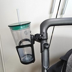 유모차 컵홀더 자유회전 텀블러 고정클립 wkw+584CL, 1