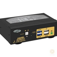 스토어-하유 넷메이트 듀얼4K HDMI KVM 스위치 2대1 NM-HK4602D 모니터분배기