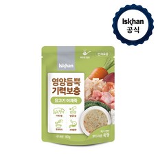이즈칸 고양이용 영양듬뿍 기력보충 닭고기 야채죽, 1개, 80g, 과일/야채