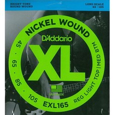 D'Addario EXL165 貝斯弦 45-105 - 電貝斯弦 美國知名品牌, 1個