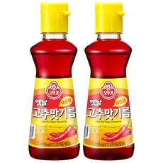 오뚜기 옛날 고추맛기름, 210ml, 2개