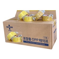 오공본드 경포장 아크릴타입 박스테이프 50m x 48mm, 6개