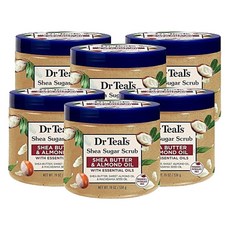 닥터틸즈 시어 슈가 바디 스크럽 시어버터 아몬드오일 538g 6팩