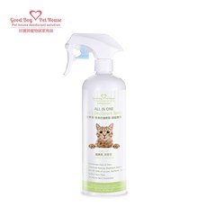 【GBPH好寶貝】ALL IN ONE 法國香氛貓咪除臭防護噴霧 – 綠芙蓉 500ml，寵物除臭抗菌，清新香氛, 1個