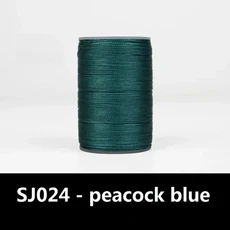 팔찌 목걸이 구슬 코드 제작 폴리에스터 가죽 m DIY 공예 스레드 바느질 40 0.65mm 예술 왁스 라운드 주얼리, 0.65 mm Diameter, SJ024 - peacock blue, 1개