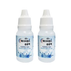 메디아렌즈 습윤액 15ml 히알루론산 함유 렌즈습윤액, 2개