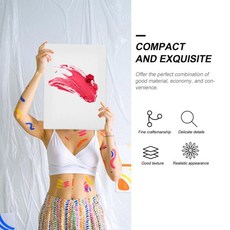 학생 캔버스 유화 보드 예술가 오일 아크릴 템페라 페인팅 휴대용 아트 드로잉 패널, 1개, 기본