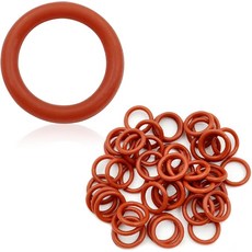 50팩 오일 배수 플러그 O-링 #11105 오토바이 교체 할리 데이비슨오렌지과 호환되는 니트릴 고무 O 링 개스킷, orange