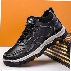 캐주얼 남성 트레킹화 2컬러 워커 등산화 MT07, 블랙:250mm, 블랙:250mm