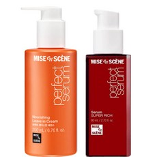 미쟝센 퍼펙트 베이스업 에센스 200ml +퍼펙트세럼 슈퍼리치 80ml 헤어에센스, 1개