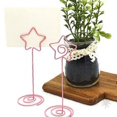 책상 위 사진 카드 메시지 고정 별 모양 철제 클립 홀더 사무실 학습 공간 정리, 1개, 상세페이지 참조