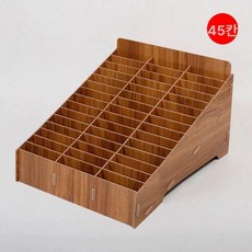 GLOPIC 핸드폰보관 핸드폰금욕상자 휴대폰 공부집중, 1개, 45 칸브라운