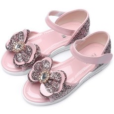 J's mom 女童涼鞋立方絲帶運動鞋舒適 JB620