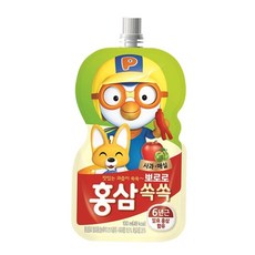 어린이주스 뽀로로 홍삼 쏙쏙 사과 x 20개입 100ml GZWBC64A0, 본상품