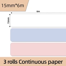 D30 열전사 프린터 라벨 자체 접착 BPA 무료 방수 내유성 홈 오피스 롤/박스, 24 3rolls 15mmx6m1