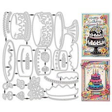 UNICRAFTALE 유니크래프트테일 생일 케이크 커팅 다이 21x18cm