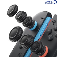 닌텐도 스위치2 조이콘 스틱커버 JSAUX 프로 썸그립, 프로썸그립(블랙), 1개, JSAUX 스위치2 스틱커버