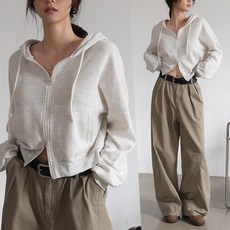 하늘바라기 여성용 포렌 소프트 투웨이 후드 집업