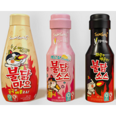 삼양 불닭소스 3종 모음 불닭+까르보+불닭마요, 1세트, 650g