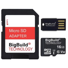 BigBuild Technology 64GB U3 마이크로 SDXC 메모리 카드 3-in-1 게이밍 콘솔 콘솔용 138374, U3 16GB