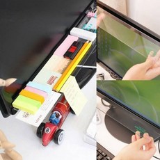 모니터 멀티 메모보드 아크릴 부착형 게시판 컴퓨터 사무실 메모 정리판, 상세페이지 참조