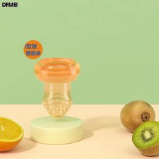 DFMEI 嬰兒咬咬樂 果蔬輔食器 寶寶吃水果訓練器 液態矽膠材質, 1個, 如圖, 大號網袋(裸裝)