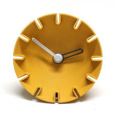 무케렌시아 무케 레이어드앤_NovaGear 탁상시계 머스타드 옐로우 미니멀 무소음 시계 164310, 무케렌시아 무케 레이어드앤_NovaGear 탁상시계 머