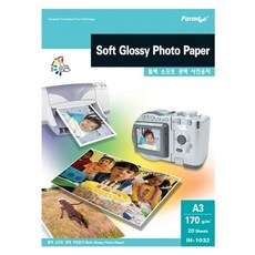 폼텍 소프트 광택 포토용지인화지 IH 1032 A3 20매 180g 일반상품, 1개
