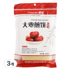 [천천중국식품]소만장 대추 전병 200g*3ea 3개입/상세페이지 내용충족시 사은품증정, 600g, 1개