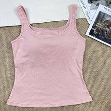 多色帶胸墊吊帶背心女 - 台灣發貨 彈力顯瘦內搭外穿打底上衣 美式運動內衣