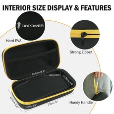 DBPOWER EVA 보호 케이스 G73 DJS50 DJS80 DJS90 G15 G16 12V 점프 스타터 자동 배터리 부스터 팩 휴대용 박스 하드 쉘 보관 가방 스타터 액, DBPOWER EVA 보호 케이스 G73 DJS50 D