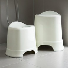 포포샵 사우나 의자 화이트욕실의자, 대