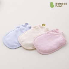 밤부포켓 버블핸드_양면형(아기목욕장갑), 엄마용 / 해피 크림, 단일 옵션