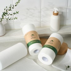 리턴투네이처 다용도 일회용 생분해 PLA 수세미 60매*2롤 / 60매*1롤 항균 99.9%, 화이트, 60개입, 1개
