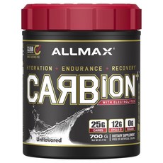 ALLMAX Carbion無味碳水化合物+電解質補充粉, 1個, 700g